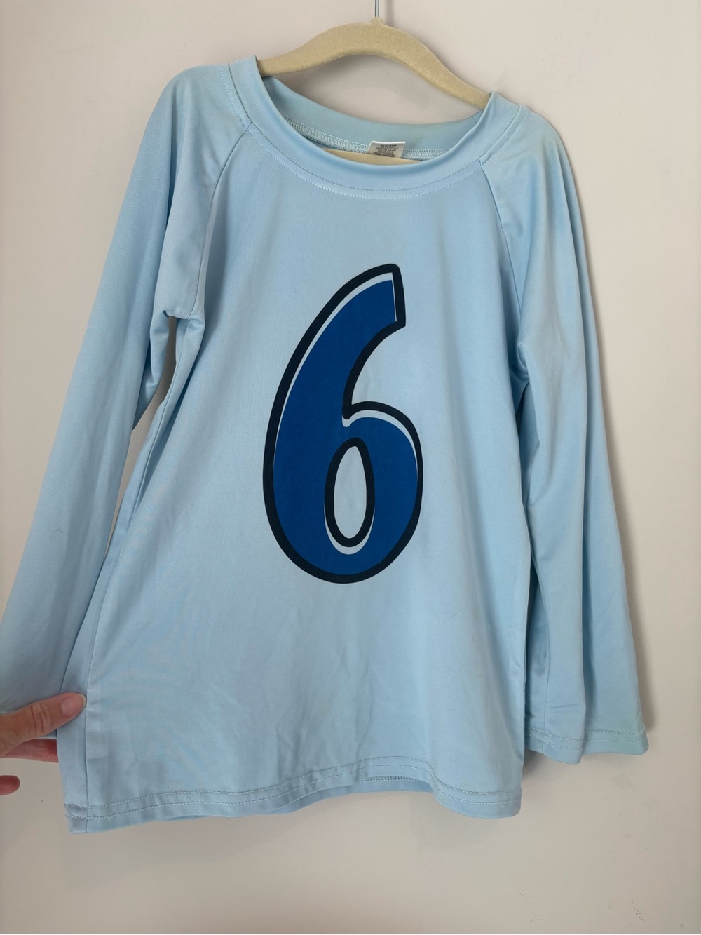 Birthday Number 6 Swimming Rash guard Water Shirt  sz 6